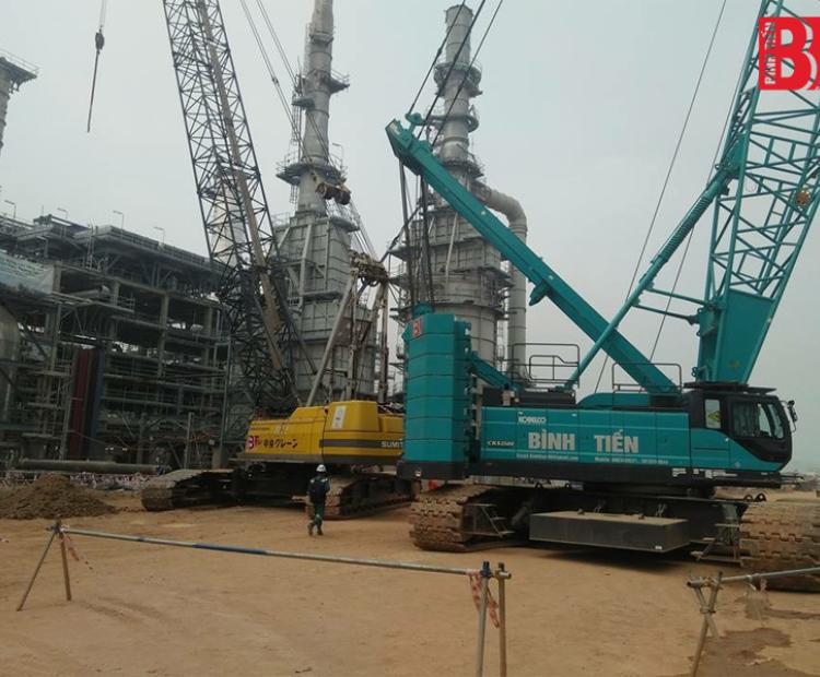 Binh Tien Crane leases lifting equipment at Nghi Son Refinery